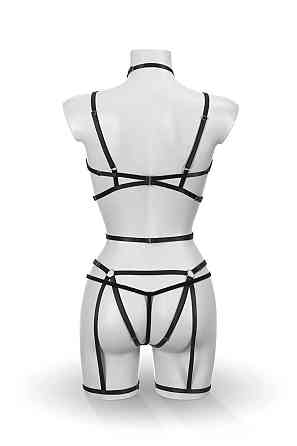 Комплект Bijoux Pour Toi - Sidonie, портупея, гартеры и трусики Sex Aura Киев