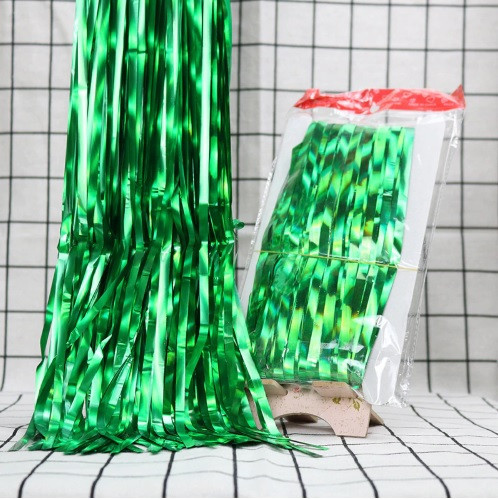 Дождик для фотозоны с голограммой на праздник новогодний 2 м на 1 м зеленый Киев - изображение 3