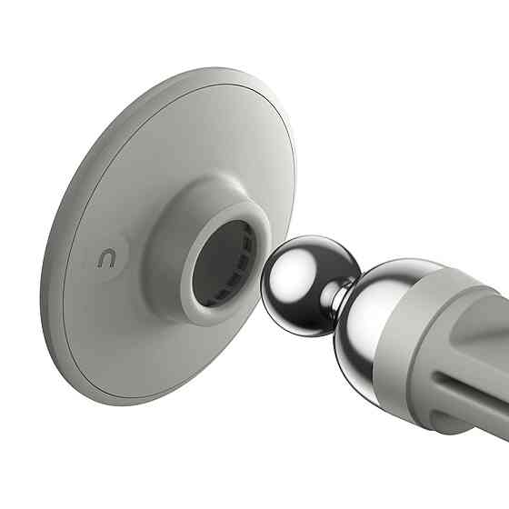 Автомобільне кріплення для смартфона Magnetic (На решітку) Baseus Кремово-Білий Винница