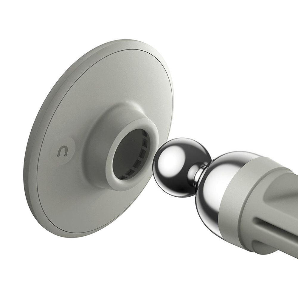 Автомобільне кріплення для смартфона Magnetic (На решітку) Baseus Кремово-Білий Винница - изображение 6
