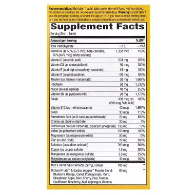 Мультивітамін Nature's Way Мультивітаміни ультра для Чоловіків, Alive! Men's Ultra Multivitamin, 60 (NWY-15685) Вінниця - фото 3