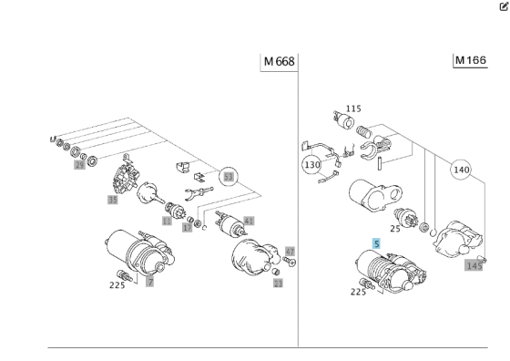 Mercedes-Benz  A0051512101 Стартер A-class W169 B-class W245 A-class W168 A-class C169 Одеса