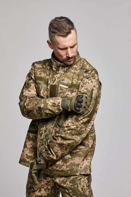 Військові чоловічі літні штани посилені польові штани піксель ріп стоп з липучками з наколінниками весна осінь Львів - фото 7