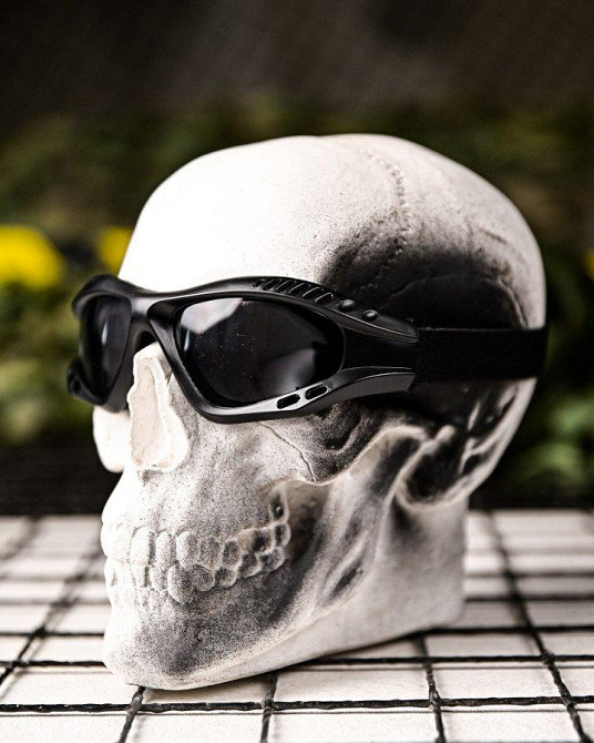 Тактические защитные очки с сменными линзами, вентилируемые black ПП7828 Одесса - изображение 5