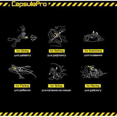Чохол до мобільного телефона Armorstandart CapsulePro Waterproof Floating Case Yellow (ARM59235) Вінниця