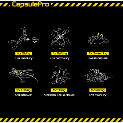Чехол для мобильного телефона Armorstandart CapsulePro Waterproof Floating Case Yellow (ARM59235) Винница - изображение 2