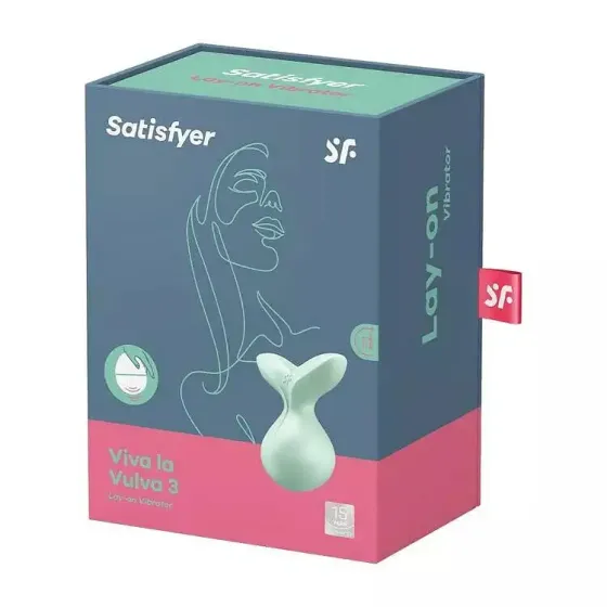 Мінівібромасажер Satisfyer Viva la Vulva 3 Mint Львов