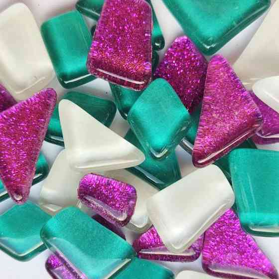 Дитячий набір для творчості "Мозаїчний мікс" MA5004 білий, бірюзовий, фіолетовий з глітером Вінниця