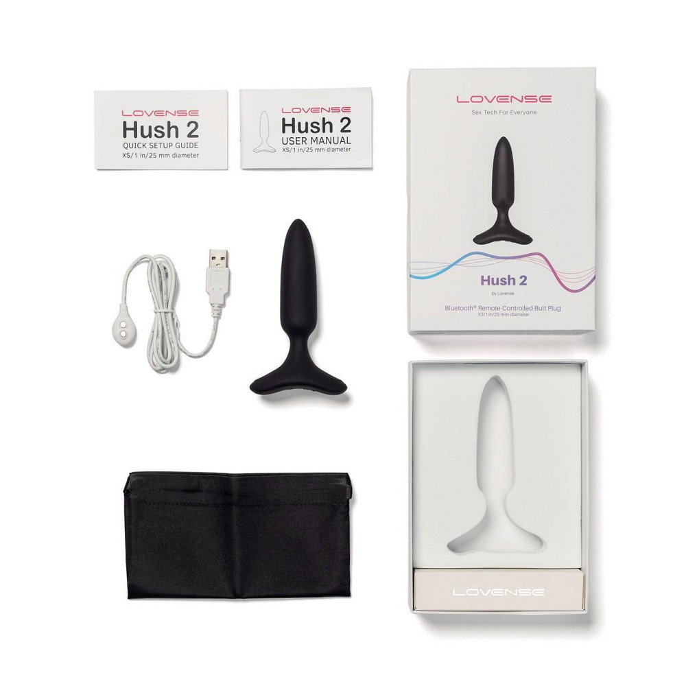Анальная смарт-вибропробка Lovense Hush 2, размер XS Sex Aura Киев - изображение 3