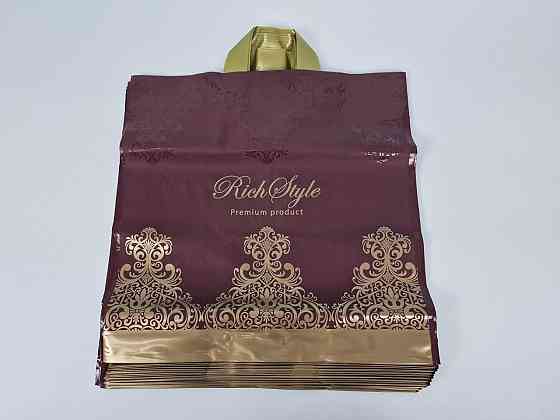 Пакет із петльовою ручкою 40*40 Преміум бардо (25 шт.) Харків