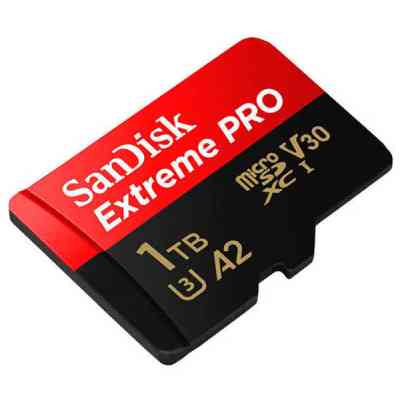 Карта памяти SanDisk 1 TB microSDXC UHS-I U3 Extreme Pro+SD Adapter (SDSQXCD-1T00-GN6MA) Винница