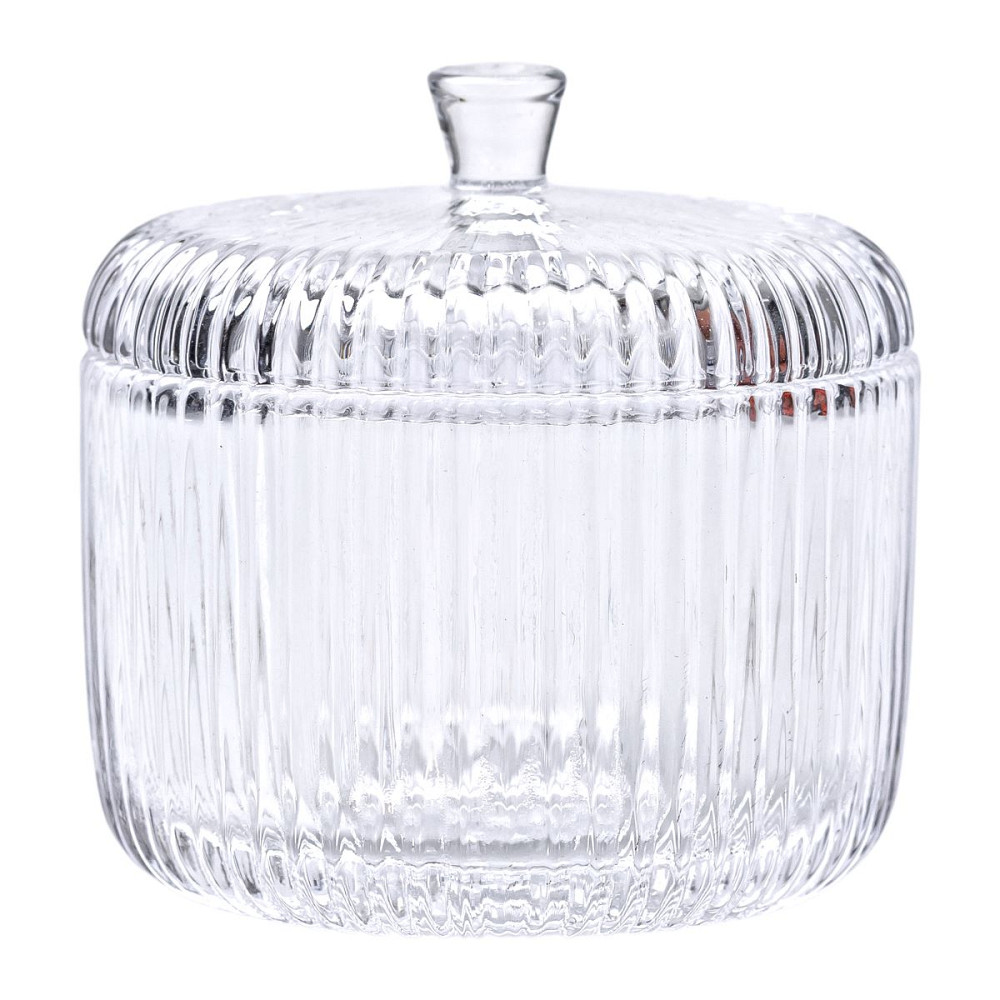 Цукерниця з кришкою Ø 9 см ваза цукерниця кругла скляна HP-4-99 Коломия - фото 1