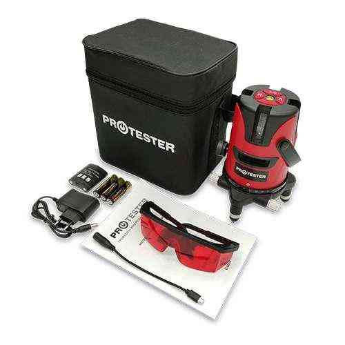 Лазерний рівень 2 лінії 1H/1V (червоний промінь) PROTESTER LL602R Одеса