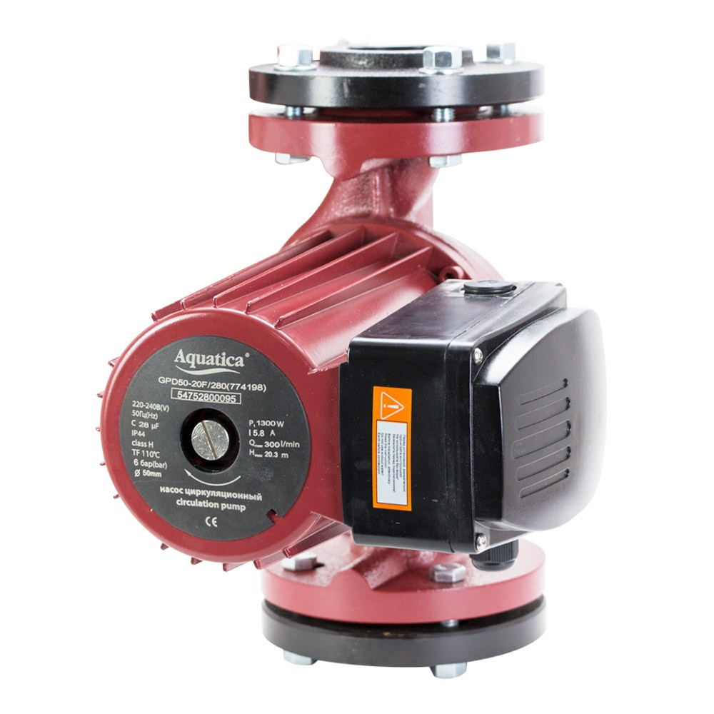 Aquatica Насос циркуляционный фланцевый 1.3кВт Hmax 20.3м Qmax 300л/мин DN50 280мм + присоедини Київ - фото 3