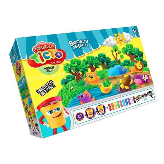 Набір для творчості "Тісто для ліплення Master Do" TMD-07-01-04U укр  Веселі звірята Вінниця