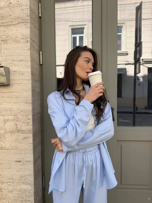 Стильный женский костюм изо льна - удобный комплект на теплое время года. Одесса - изображение 10