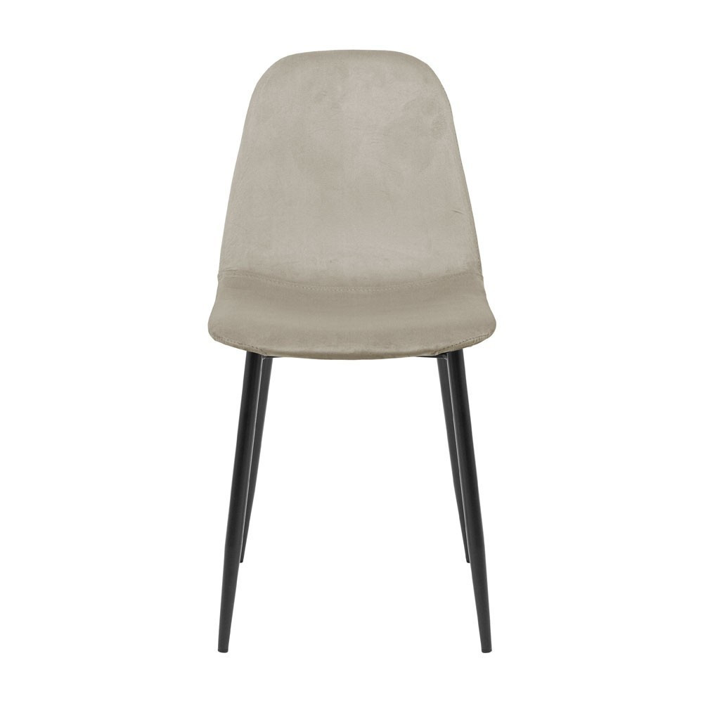 Стілець крісло м'який MacaoDesign U Jasmine 21 чорні ніжки Світло-бежевий Київ - фото 2