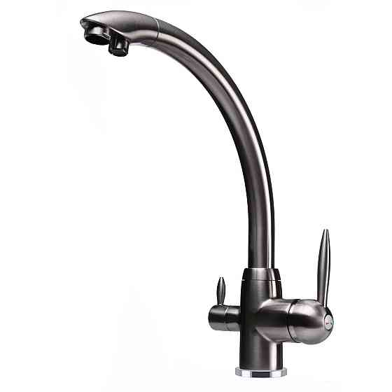 Смеситель для кухни под осмос Globus Lux LAZER GLLR-0777-8-STSTEEL Киев