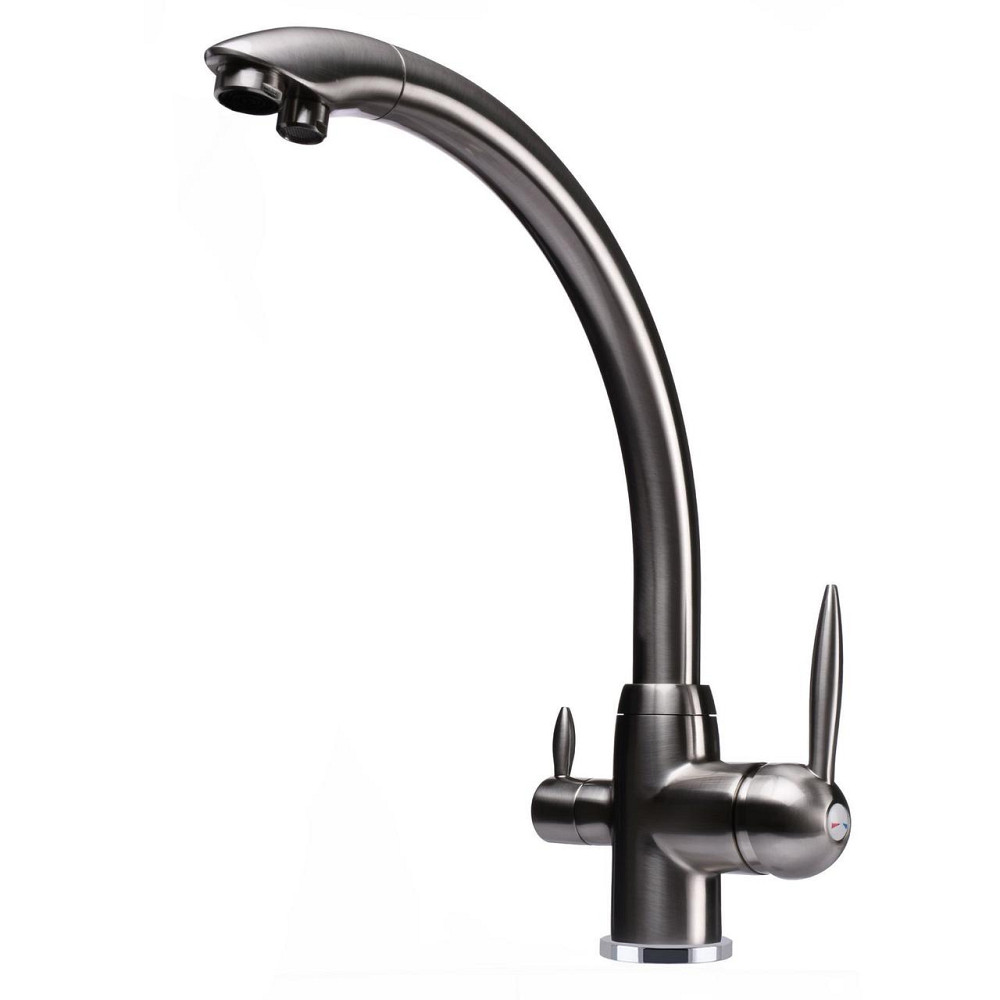 Смеситель для кухни под осмос Globus Lux LAZER GLLR-0777-8-STSTEEL Киев - изображение 1