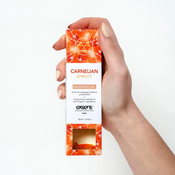 Массажное масло EXSENS Carnelian Apricot (бодрящее с сердоликом) 100мл, натуральное Sex Aura Киев