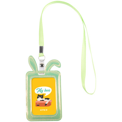 Бейдж Kite Bunny, с голографическим эффектом, зеленый (K22-449-03) Винница - изображение 1