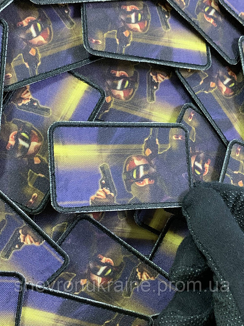 Друкований шеврон Counter-Strike (Форма прямокутна. На липучці) Розмір 5x8см Київ - фото 5