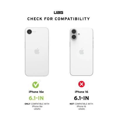 Чохол до мобільного телефона UAG iPhone 16E (4th Gen, 2025) Essential Armor MagSafe Black (114496114040) Вінниця - фото 7