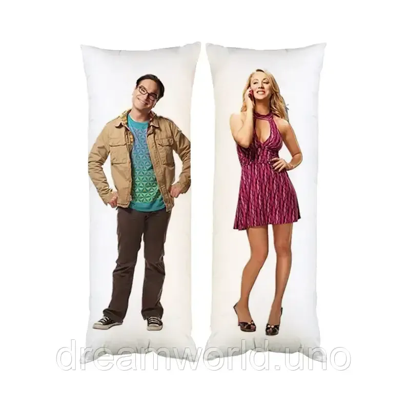 Подушка дакімакура Теорія Великого Вибуху декоративна партова подушка для обіймання 50х150 Харків - фото 1