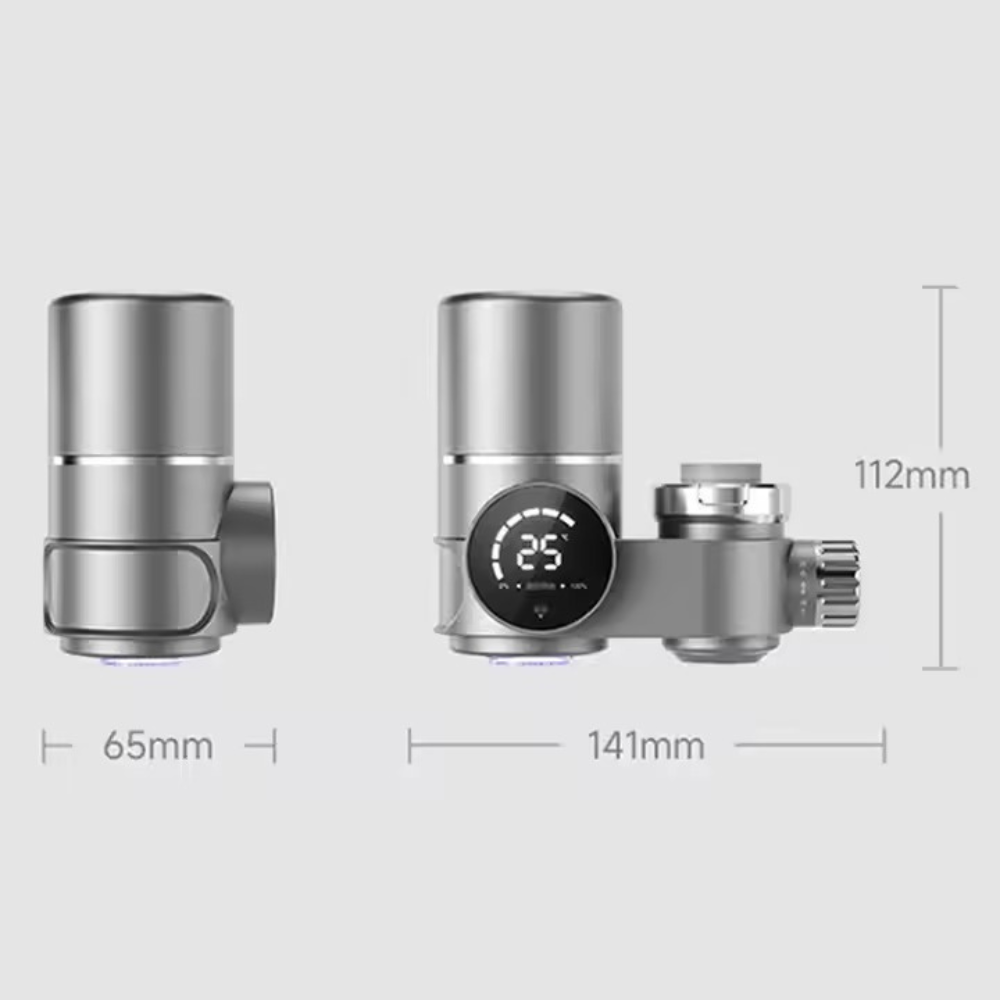 Фільтр-насадка на кран для проточної води на кухню або ванну для очищення універсальна зі смарт дисплеєм Кам'янець-Подільський - фото 2