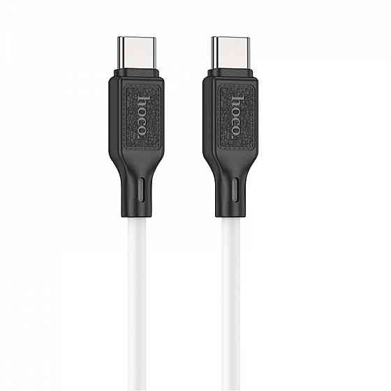 Кабель HOCO X90 Cool 60W silicone живлення та передачі даних для Type-C - Type-C, колір білий 6931474788474 Одеса