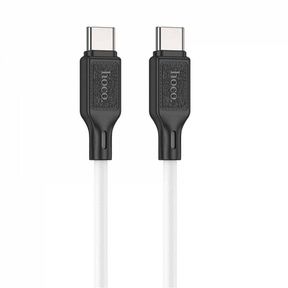 Кабель HOCO X90 Cool 60W silicone живлення та передачі даних для Type-C - Type-C, колір білий 6931474788474 Одеса - фото 1