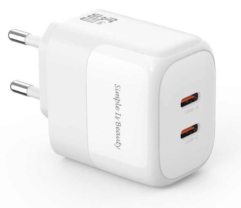 Мережевий зардний пристрій XO L140 - 35W PD Dual port USB-C White (6974568) Київ - фото 1
