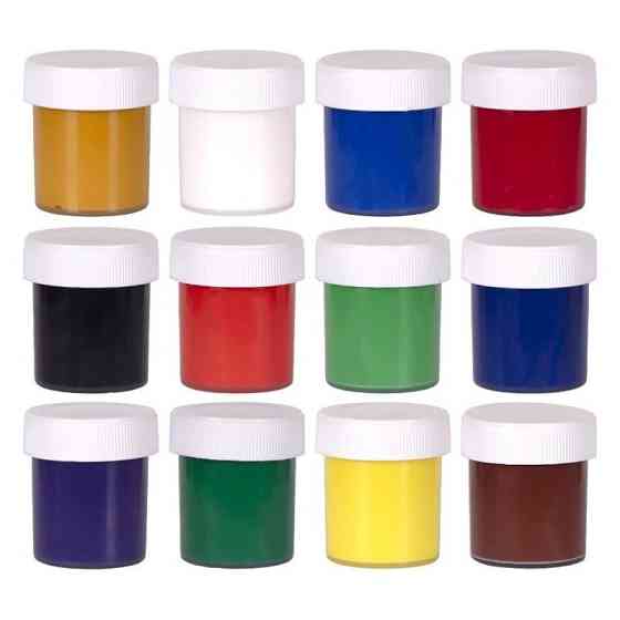 Дитячі гуашеві фарби "Творчість" 400205, 12 кольорів Вінниця