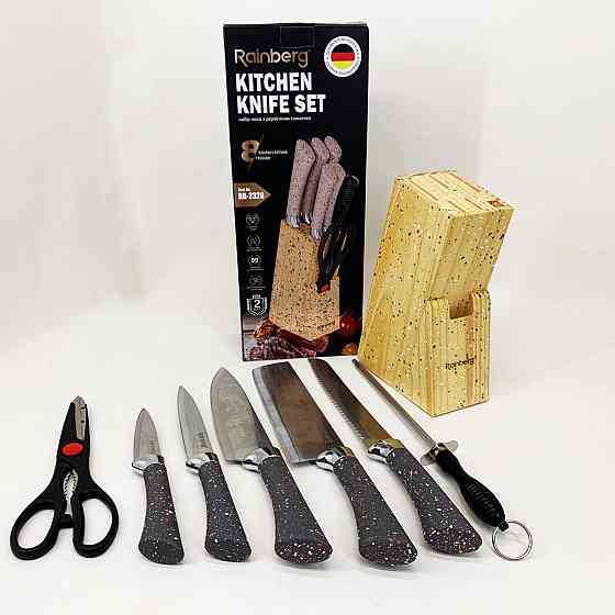 Кухонный нож из нержавеющей стали металлический, Универсальный набор ножей, Набор ножей для новой кухни JD-82 Львов