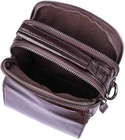 Сумка из натуральной кожи Коричневая (Vintage) Киев