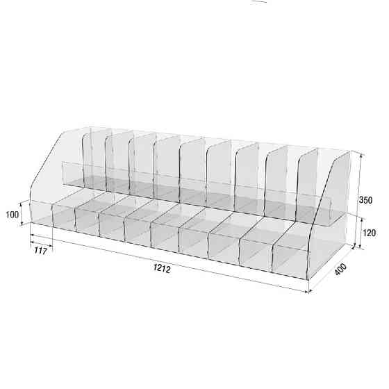 Витрина EKOSTAR под конфеты настольная Киев