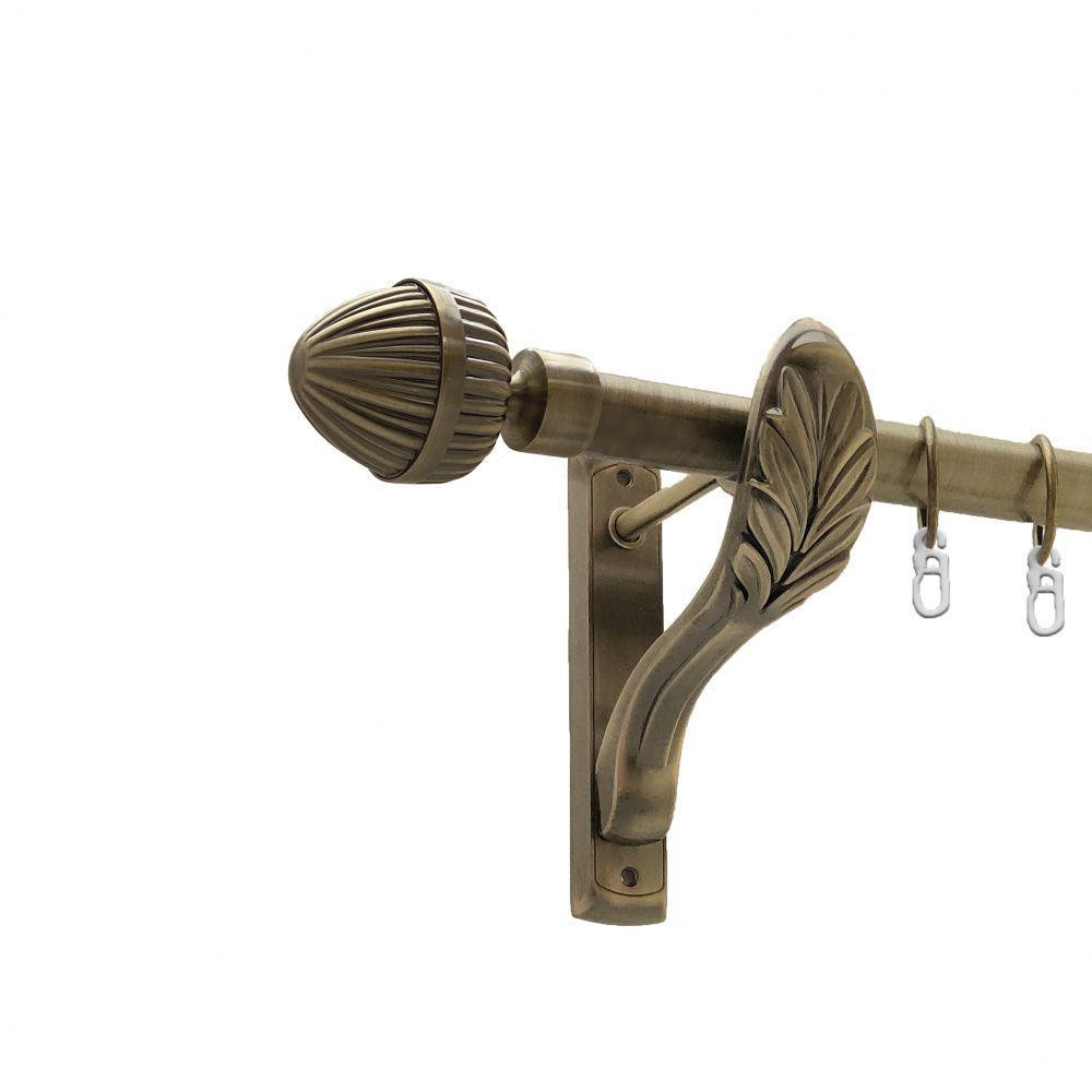 Карниз Orvit Одеон металевий однорядний ретро Антик 25 мм 200 см (00-00010275) Львів - фото 1