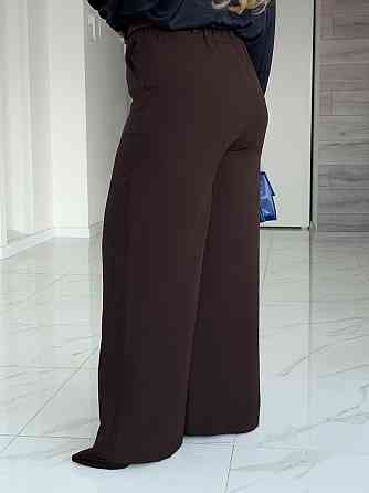 Широкі брюки палаццо "Parker" | Батал Шоколадний, 50-52 Київ