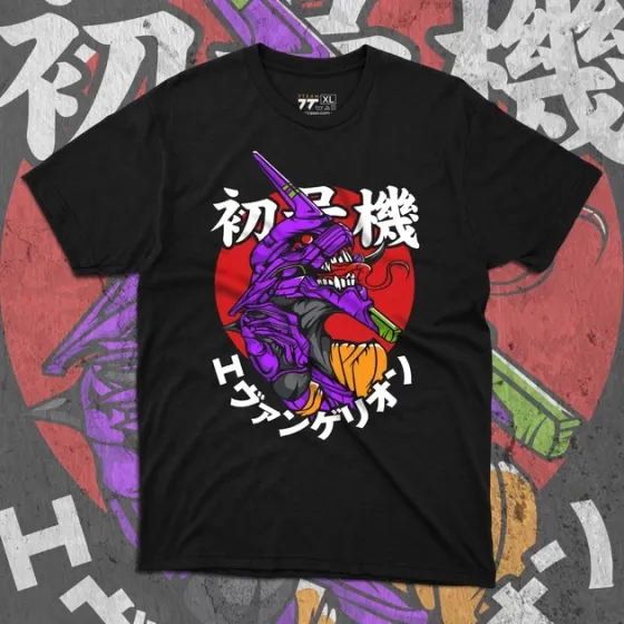 Футболка чоловіча з  принтом Evangalion Ева 01 #3 Розмір 48 Дніпро