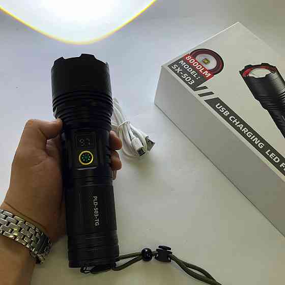 Пилозахищений ліхтар PLD-503-TG, Потужний світлодіодний кишеньковий ліхтарик, Ліхтарик police оригінал ZN-71 Львів