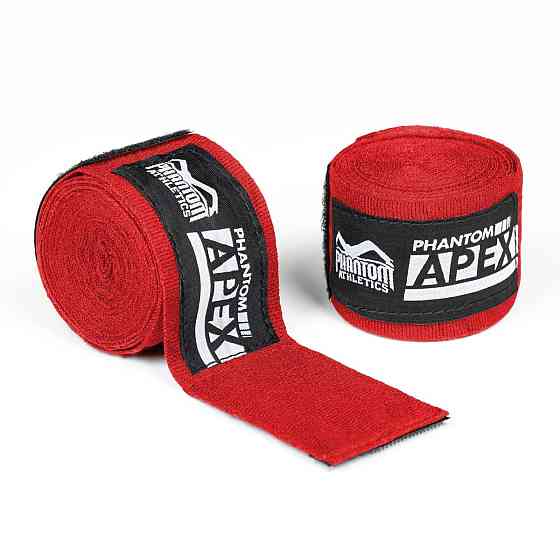 Бінті для боксу Phantom APEX Red 400cm. (4м.) Кам'янське