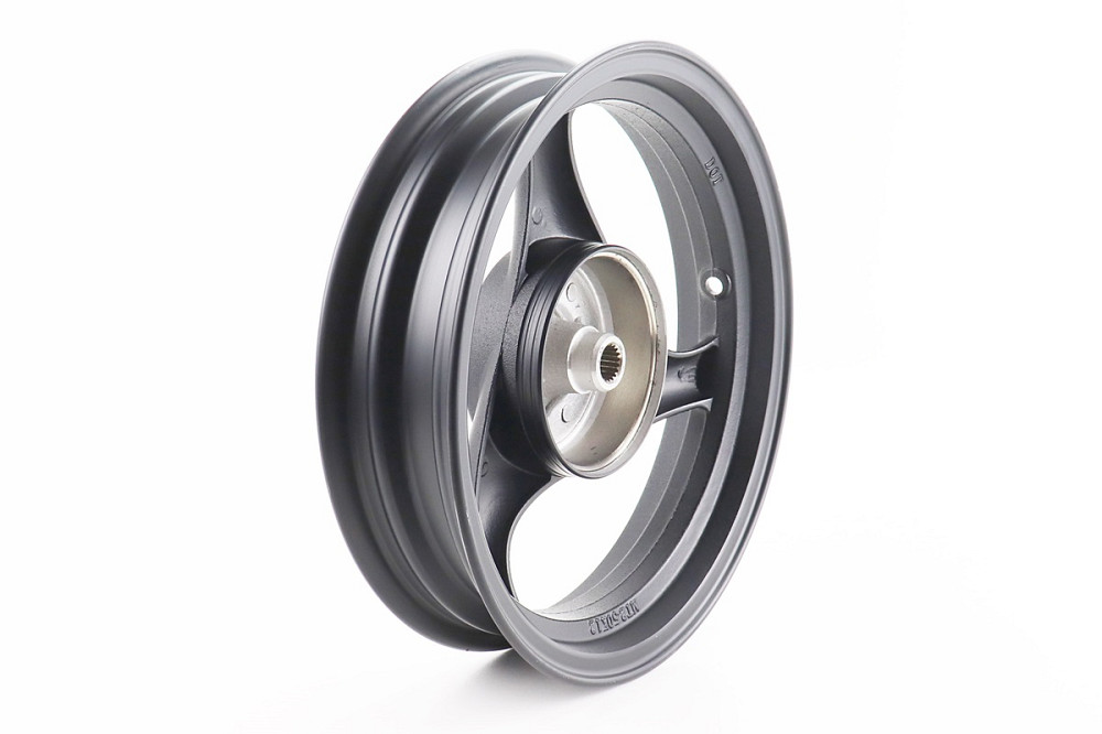 Диск задній литий MT2,50x12 Z19 для 4Т (бараб. гальм., d-110мм) "3 промені" чорний Киев - изображение 2