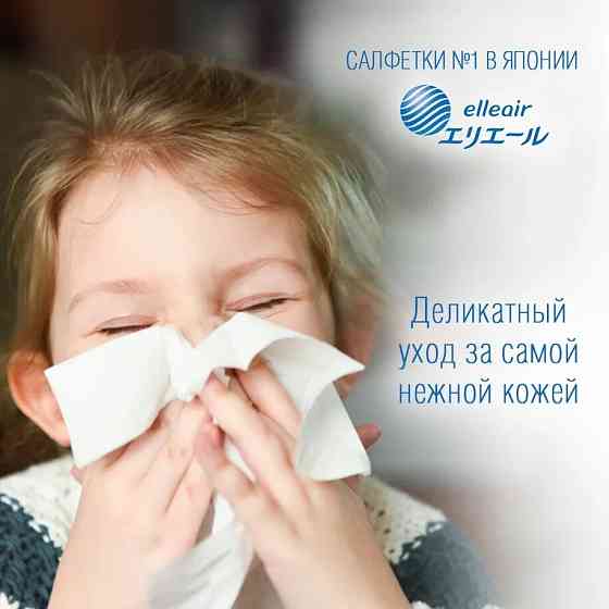Хусточки Папер. Екстразаспокійливі Elleair Premium Lotion (4 Киш.Упак*12 Шт) Дніпро