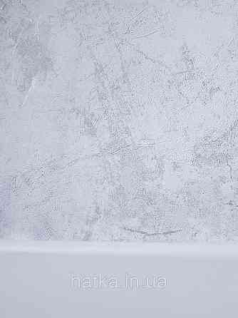 Обои виниловые на флизелине Grandeco Textured vibes 0.53x10 под камень мрамор белые серые серебристые Киев