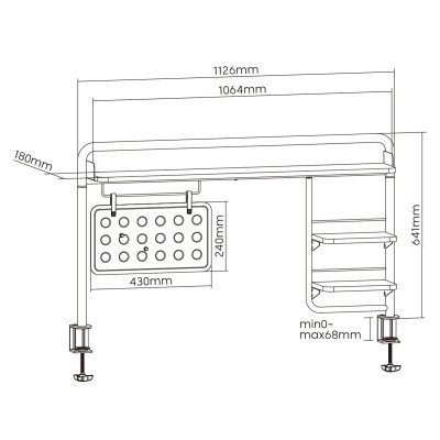 Органайзер для столу OfficePro полиця-органайзер DS253B (DS253B) Вінниця - фото 7