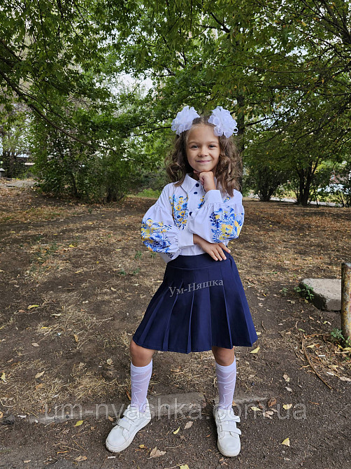 Красивая школьная блузка с  длинным рукавом р.116-134 Кривой Рог - изображение 6