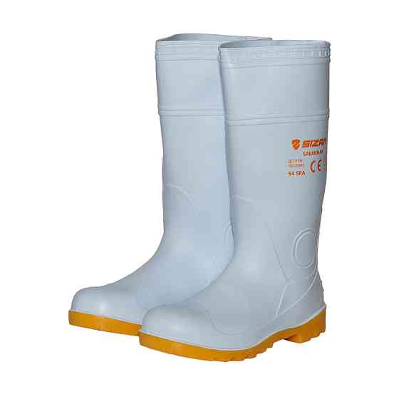 Сапоги резиновые рабочие защитные Sizam Baltimore White 36 Ровно