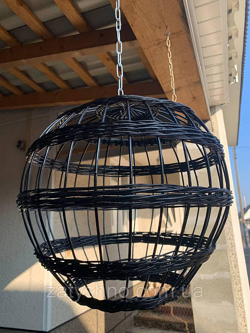 Чорна плетена люстра бра Київ - фото 3