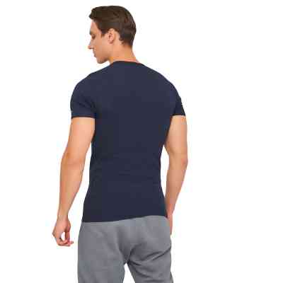 Футболка Kappa T-shirt Mezza Manica Girocollo K1306 BluNavy темно-синій M (8016279702387) Винница