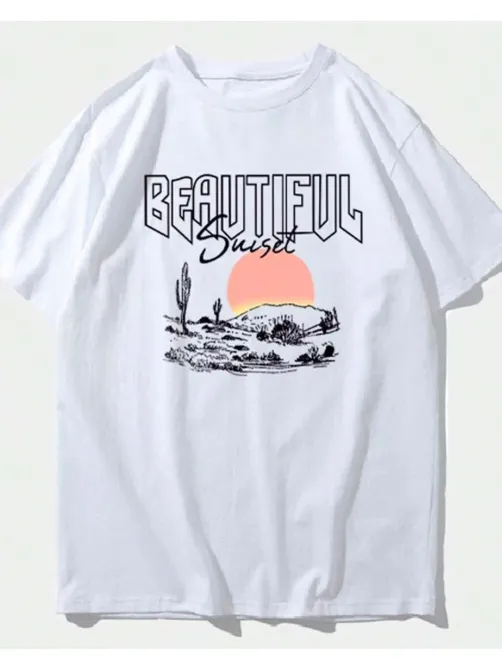 Футболка женская с принтом 44 Белая 2634325345 Днепр - изображение 1